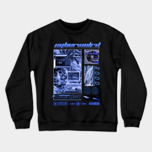 Cybercore World Aesthetic Design Crewneck Sweatshirt